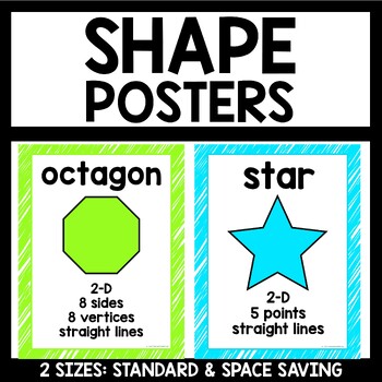 Preview of Neon Scribble Shape Posters