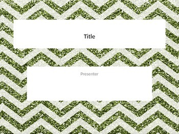 Preview of Green chevron glitter Powerpoint template