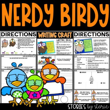 Preview of Nerdy Birdy Printable and Digital Activities and Writing Craft