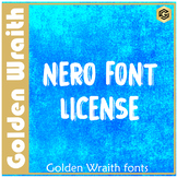 Nero font by golden wraith fonts