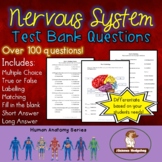 Nervous System Test Questions