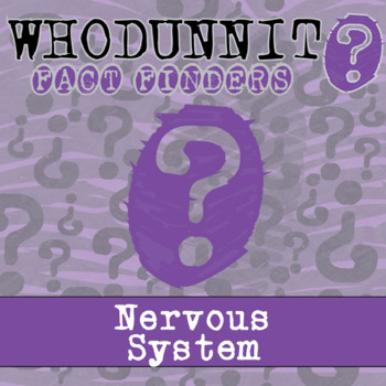 Preview of Nervous System Whodunnit Activity - Printable & Digital Game Options