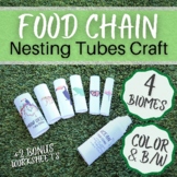 Nesting Food Chain Craft--4 Biomes Hands-On Activity