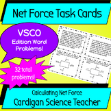 Net Force Task Cards - VSCO Edition Word Problems!