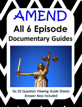 Preview of Netflix Amend The Fight for America BUNDLE - ALL 6 Viewing Guides - Google Slide
