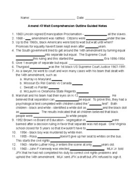 Preview of Netflix Amend Wait #3 Comprehension Outline Guided Notes special ed