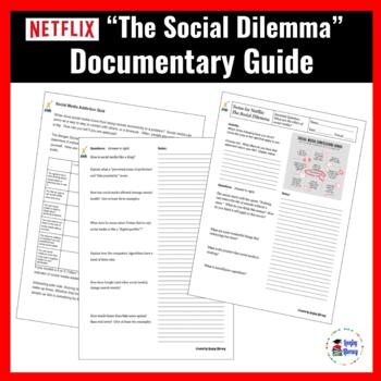 Preview of Netflix Documentary l The Social Dilemma l Cornell Notes Graphic Organizer