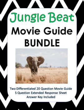 Preview of Netflix Jungle Beat: The Movie (2021) Movie Guide BUNDLE - Google Slide Copy Too