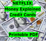 Netflix Money Explained Credit Cards Printable PDF Workshe