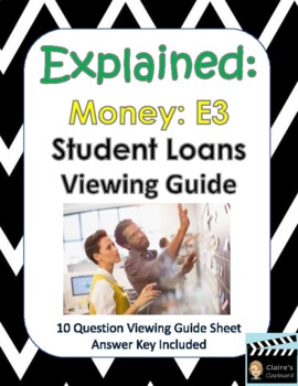 Preview of Netflix Money Explained: Episode 3 - Student Loans - Google Slide Copy Included