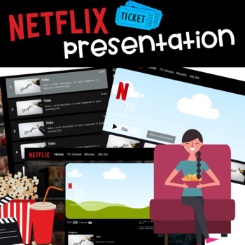 Preview of Netflix Presentation - Writing Activity