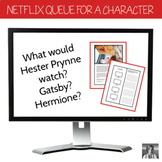 Netflix Queue for a Literary Character