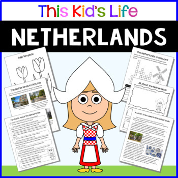 Preview of Netherlands Country Study Reading & Writing +Google Slides/PPT Distance Learning