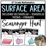 Nets and Surface Area Scavenger Hunt for 6th Grade Math