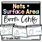 Nets and Surface Area - 6th Grade Math Boom Cards