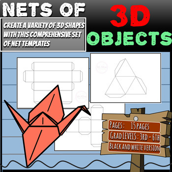 Preview of Nets of 3D Objects | Create a variety of 3D shapes
