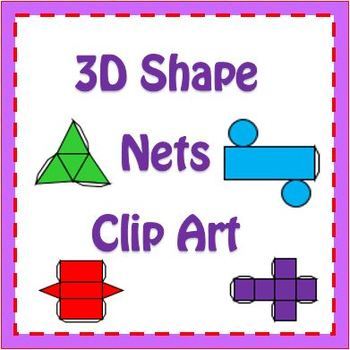 Preview of Nets of 3D Shapes Clipart