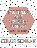 Neutral Color Scheme BOHO Skip Counting Multiples Display