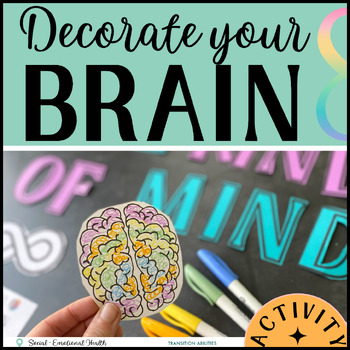 Preview of Neurodiversity Affirming Brain Coloring | Mental Health Awareness Activity