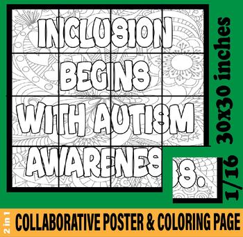 Preview of Neurodiversity:Collaborative Poster for Autism Awareness Bulletin Boards MENTAL