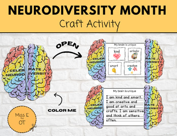 Preview of Neurodiversity Craft Activity: Autism Acceptance Month