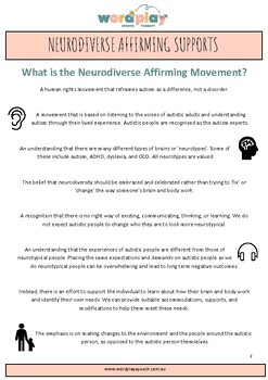 Preview of Neurodiversity Info Sheet