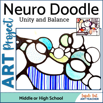 Preview of Neurographic Art Lesson - High School Visual Art - Middle School - Color Theory