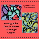 Valentine Neurographic Doodle Hearts Drawing in Crayon PDF