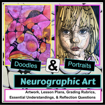 Preview of Neurographic Doodles & Self-Portrait Drawing Unit (Google)