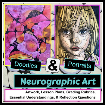 Preview of Neurographic Doodles & Self-Portrait Drawing Unit (PowerPoint)
