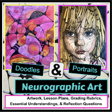 Neurographic Doodles & Self-Portrait Drawing Unit (PowerPoint)