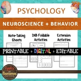 Neuroscience and Behavior - Psychology Interactive Note-ta