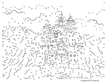 Preview of Neuschwanstein Castle Extreme Difficulty Dot-to-Dot / Connect the Dots