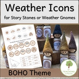 Neutral BOHO Themed Weather Icons for Weather Gnomes and S