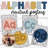 Neutral Boho Alphabet Posters Classroom Decor