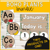 Neutral Boho Farmhouse Calendar & Alphabet Bundle