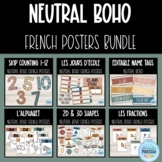 Neutral Boho Posters Bundle (French)