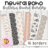 Neutral Boho Theme Classroom Decor Bulletin Board Borders