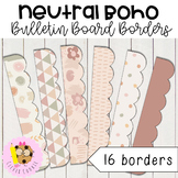 Neutral Boho Theme Classroom Decor Bulletin Board Borders