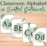 Neutral Botanical Alphabet Poster Set