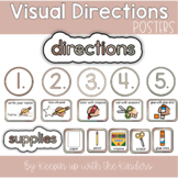 Neutral Colored Visual Direction and Supply Cards Posters