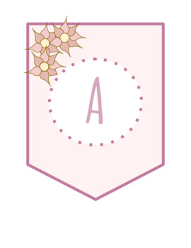 Preview of Neutral Floral Alphabet Cards