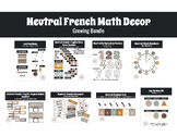 Neutral French Math Decor Bundle