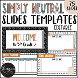 Neutral Google Slides Templates with Timers