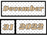 Neutral Polka Dot Flip Calendar