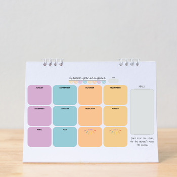 Preview of Neutral Rainbow Planning Pages: Year, Month, Week, Day + Goals
