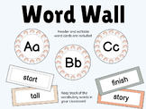 Neutral Rainbow Themed Word Wall Labels! - Editable