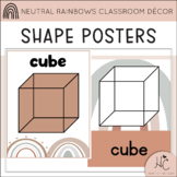 Neutral Rainbows SHAPE POSTERS