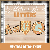 Neutral Retro Bulletin Board Lettering