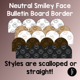 Neutral Smiley Face Bulletin Board Border